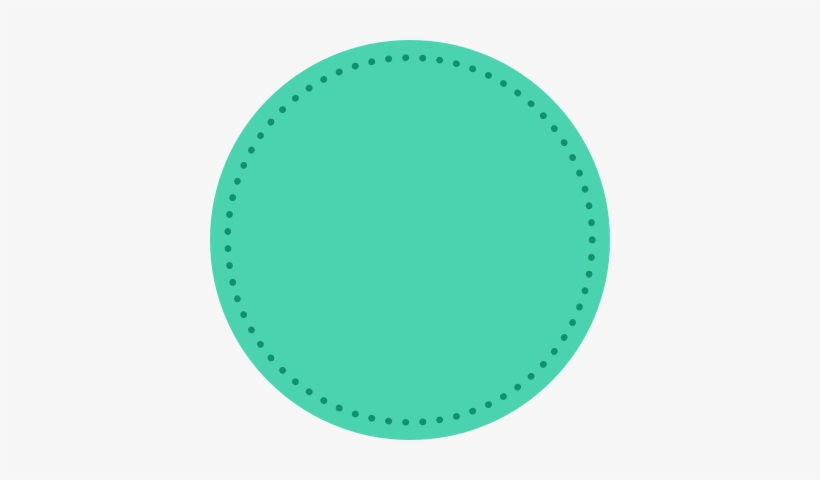 Solid Dotted Circle - Circle, transparent png #1459064