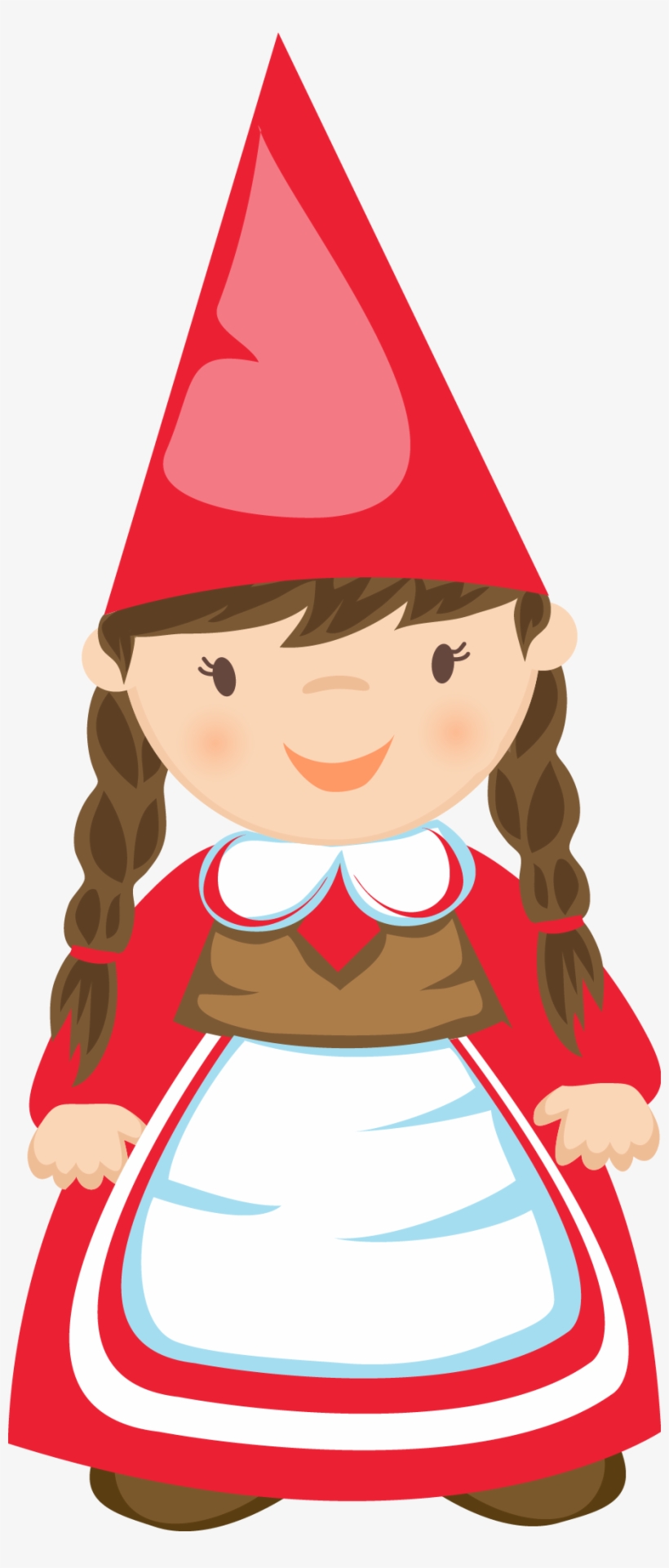 Girl Cartoon Clipart At Getdrawings - Cute Garden Gnome Clipart, transparent png #1459464