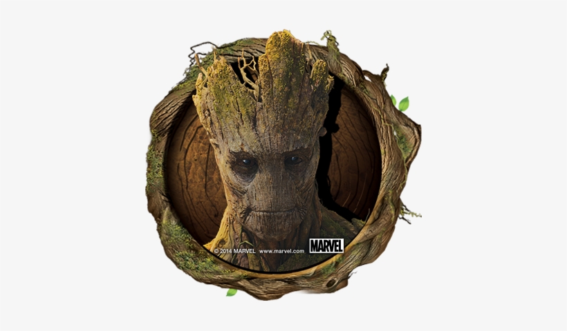 Guardiansofthegalaxy Avatar Groot - Groot Round Round Coaster, transparent png #1459609