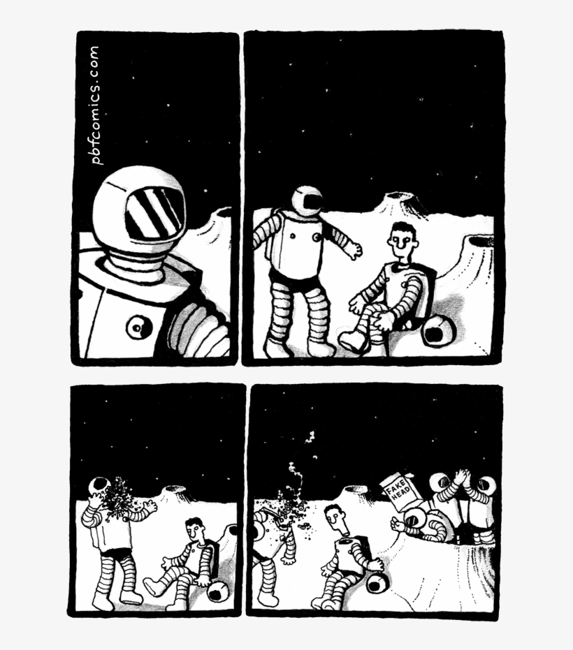 Space Helmet - « - Hilarious Comics With Unexpectedly Dark Endings, transparent png #1459694