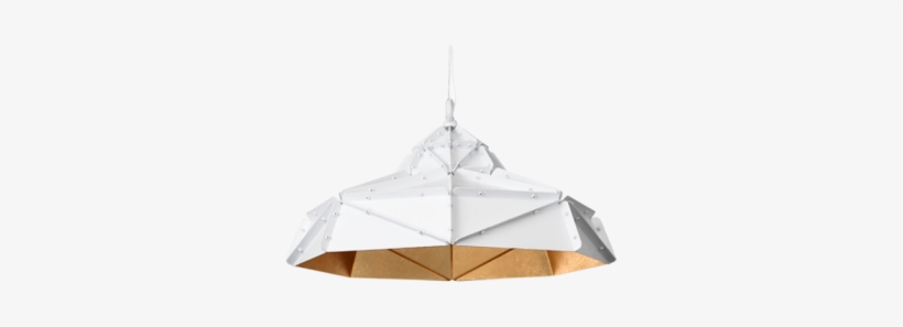 Octagon Wide Gold Faceted Light - Gold, transparent png #1460231