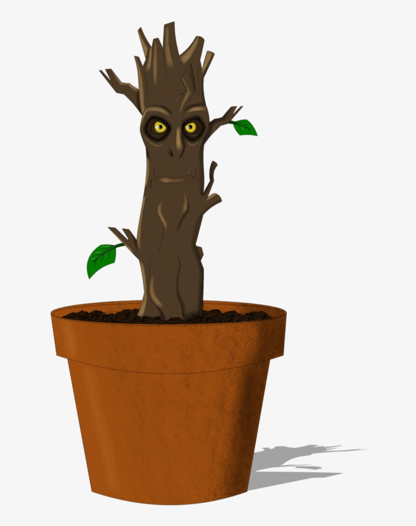 Spider-man Groot Punisher Plant Flowerpot - Groot Dancing Gif Png, transparent png #1460308