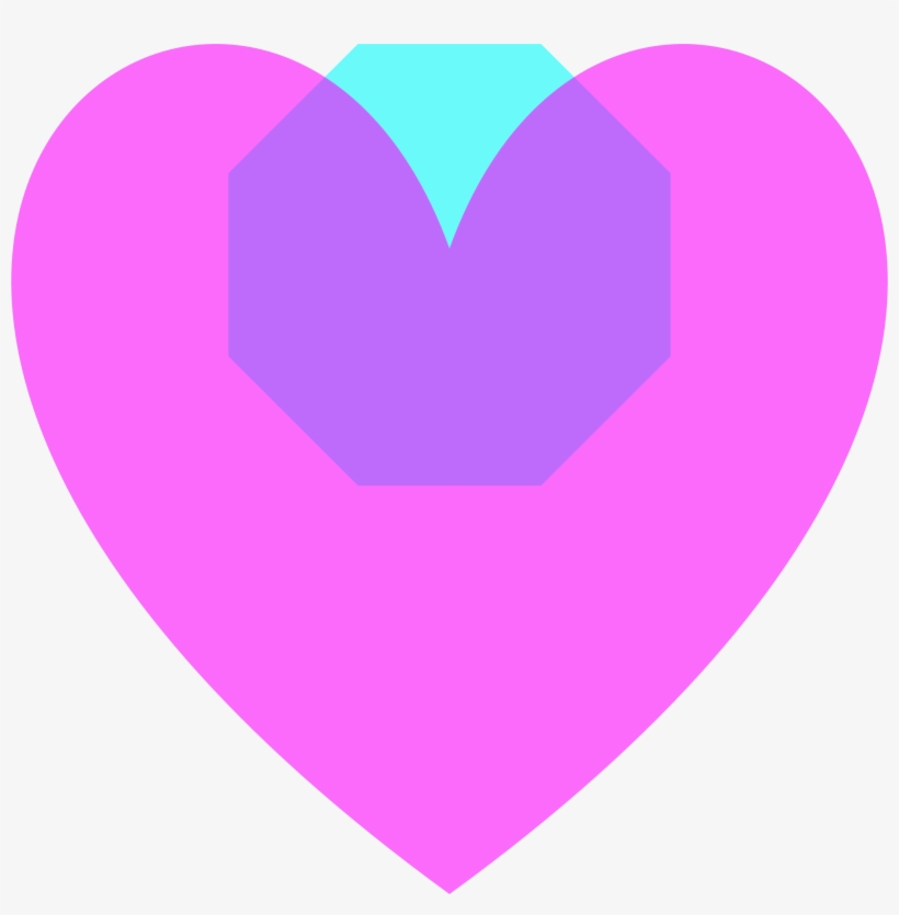 This Free Icons Png Design Of Transparent Magenta Loveheart, transparent png #1460428