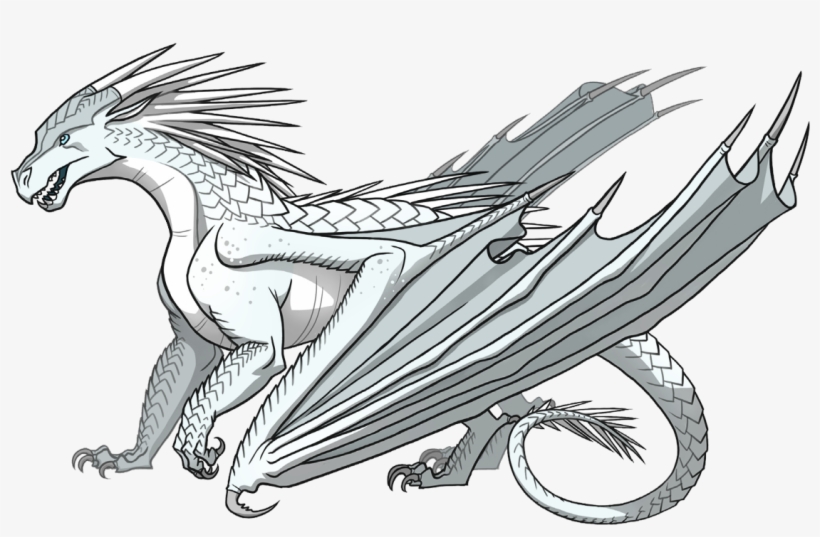 Icicles Drawing Easy - Wings Of Fire Icewing, transparent png #1460506