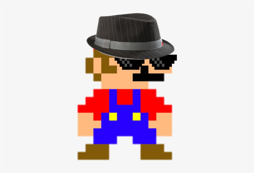 Mlg Mario Mlg Mario - 8 Bit Mario Grid, transparent png #1460677