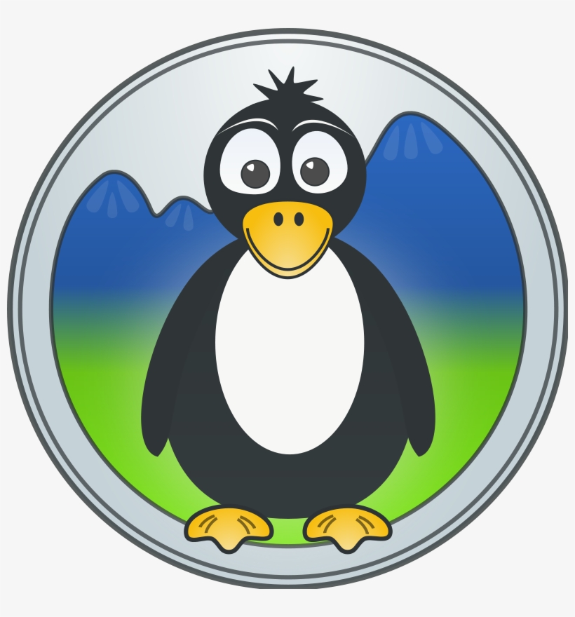 A Penguin In The Mountains Clip Art Download - Breast Cancer Penguin Magnet, transparent png #1460791