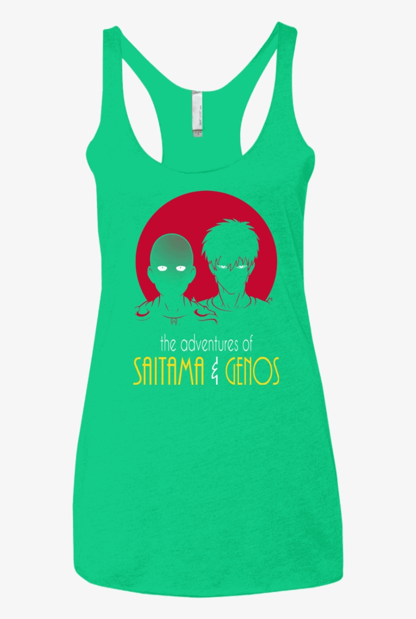 Adventures Of Saitama & Genos Women's Triblend Racerback - If I Can’t Bring My Dog I’m Not Going T-shirt, Tank, transparent png #1460872