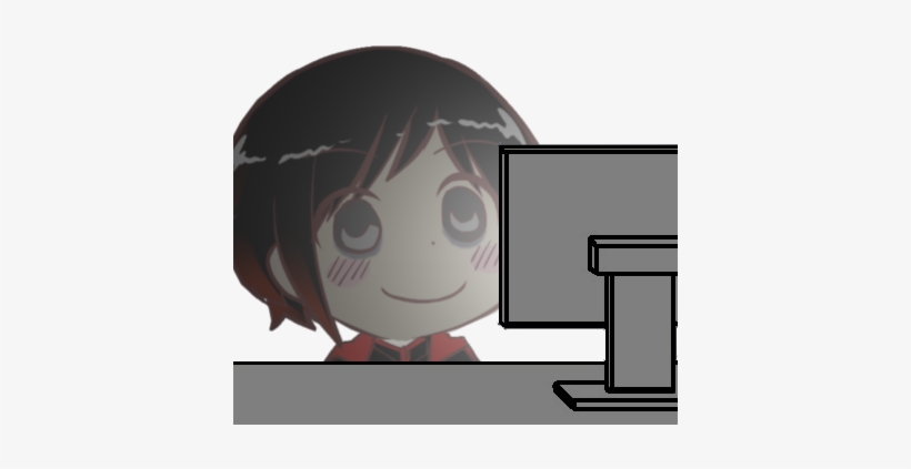 Implying That Rwby Isn't Amazing And That The Nips - Staring At Computer Meme, transparent png #1461258
