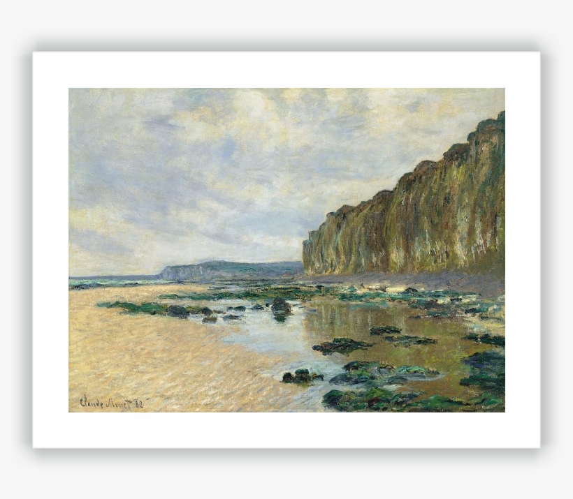 Marea Baja En Varengeville - Low Tide At Varengeville By Claude Monet Art Reproduction, transparent png #1461513