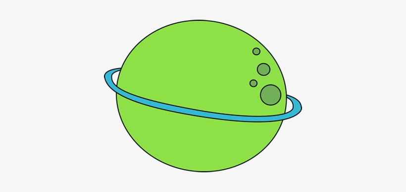 Planets Clipart Cute - Green Planet Clipart, transparent png #1461563