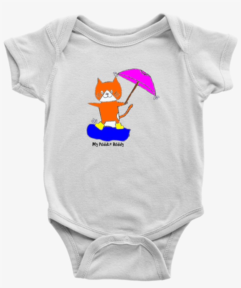 My Puddle Buddy Infant Onesie - Beware Teething Babygrow Funny Teeth Shark Animal Cute, transparent png #1461762