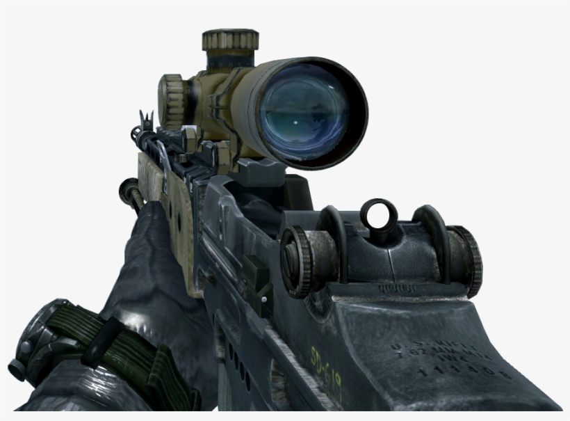 View Samegoogleiqdbsaucenao M14 Ebr Scoped Mw2 , - Cod Mw2 M21 Ebr, transparent png #1462108