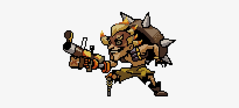 Transparent Junkrat Firework Clip Art Royalty Free - Junkrat Overwatch Pixel Art, transparent png #1462557