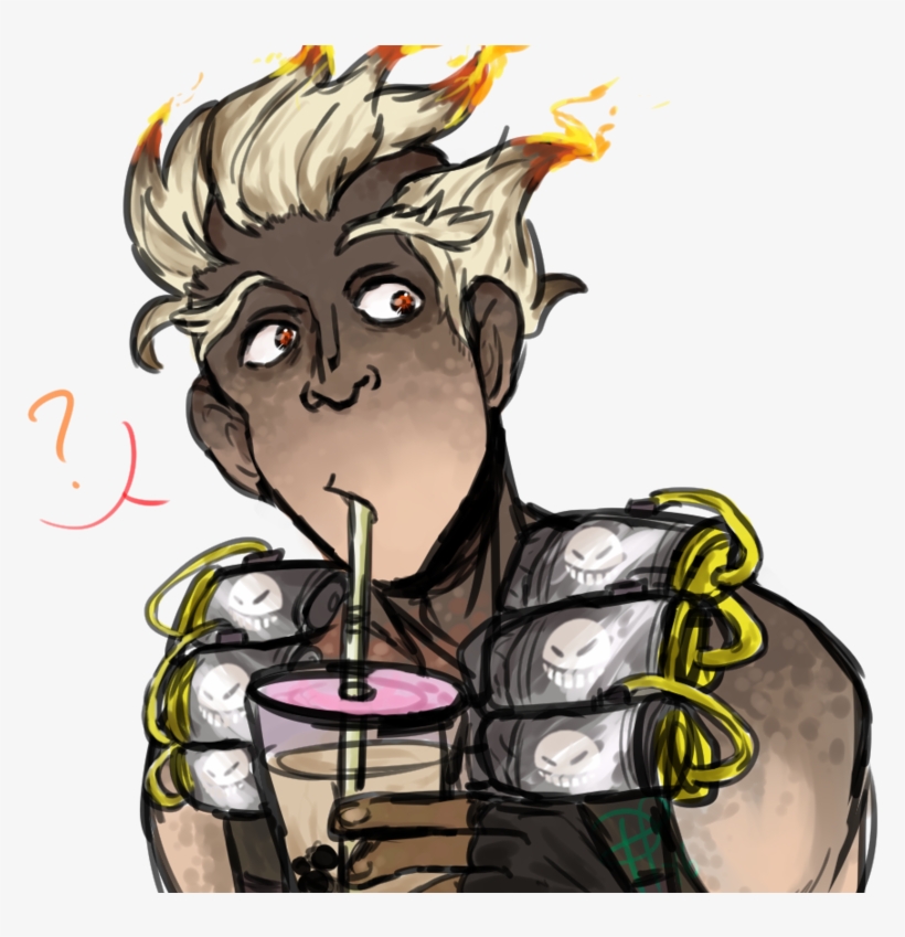 Junkchild By Tealleadership On Deviantart - Overwatch Mei Bubble Tea, transparent png #1462585
