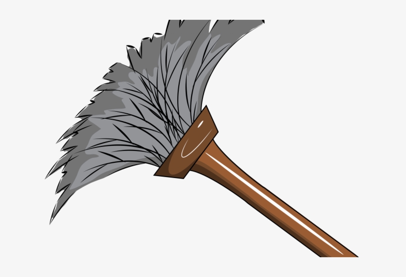 Dust Clipart Dusting - Clipart Feather Duster Cartoon, transparent png #1462591
