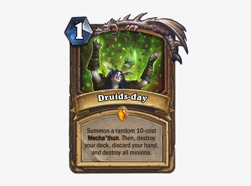 New Druid Legendary Spell 1 - Hearthstone Floop's Glorious Gloop, transparent png #1462853