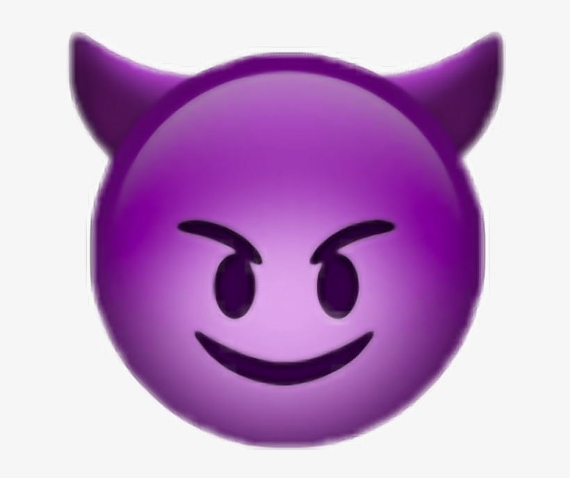 Smiling Face With Horns, transparent png #1462984