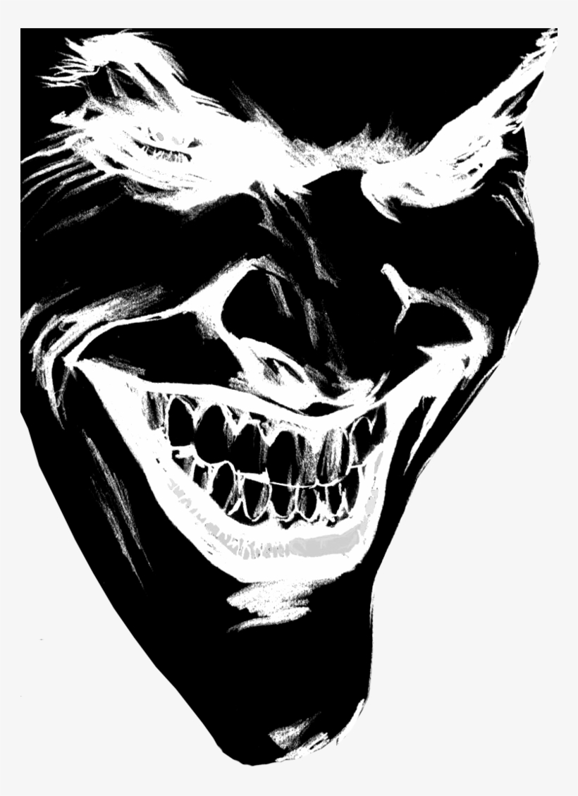 Joker Smile Png - Black Joker Png, transparent png #1463012