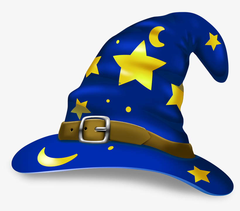 Wizard Clipart Cap - Transparent Background Wizard Hat, transparent png #1463115