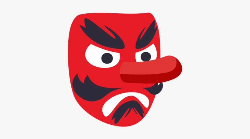 Emoji Clipart Demon - Japanese Goblin Emoji Png, transparent png #1463117