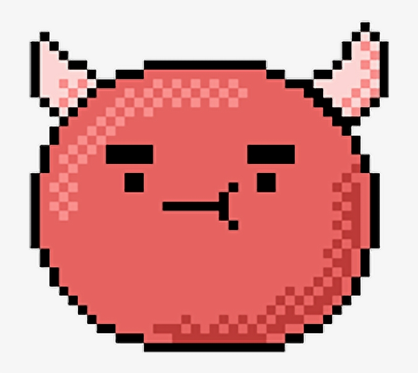 Devil Emoji Evil Devilemoji 😈 Kawaii Cute Pixel Pixels - Imagenes De Donas Tumblr Png, transparent png #1463141