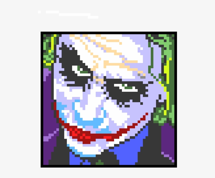 Joker - Joker Pixel Art, transparent png #1463168