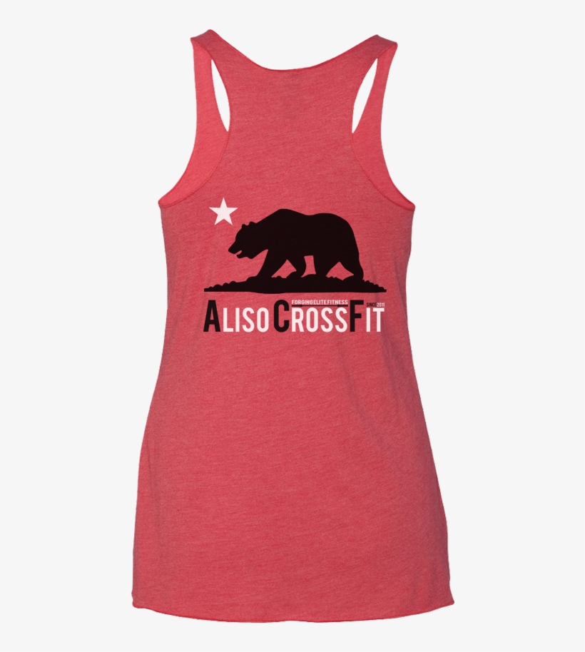 Acf California Bear Ladies Racerback Tank - California State Flag, transparent png #1463564