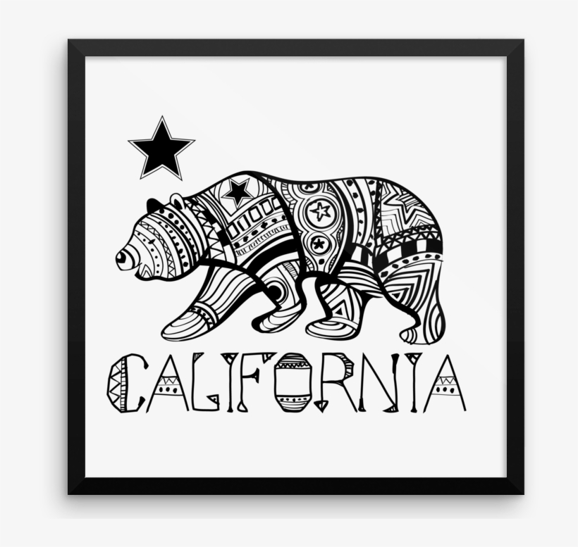 California - California Bear Wall, transparent png #1463589