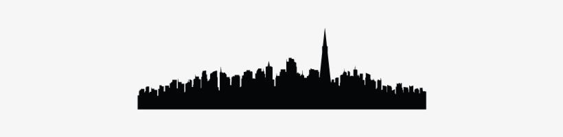 San Francisco Skyline Wall Wall Art Decal - Sf Skyline Black And White, transparent png #1464359