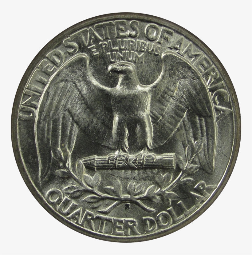 Washington Quarter Silver 1944s Reverse - Quarter, transparent png #1464812