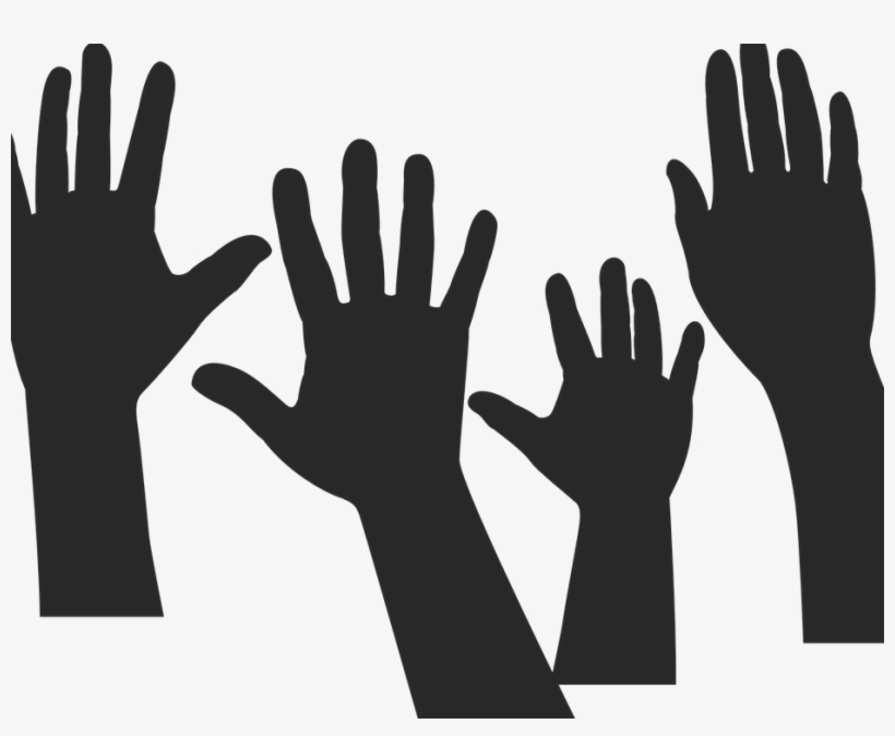 Raised Hands Png - Raising Hand No Background, transparent png #1464875