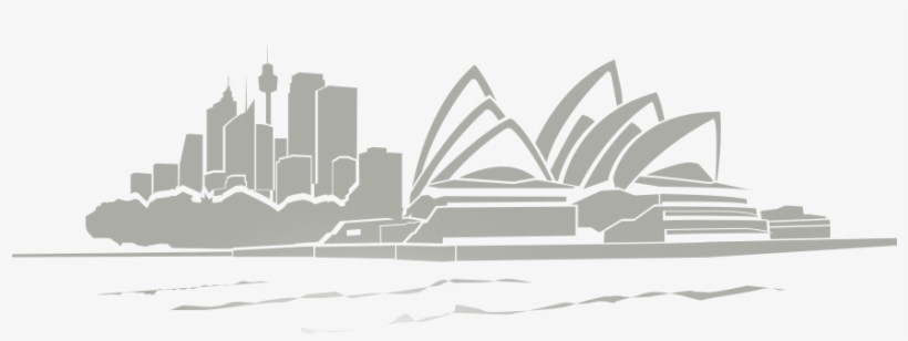Australia Drawing Australia Skyline Sydney - Sydney Opera House Png, transparent png #1464879