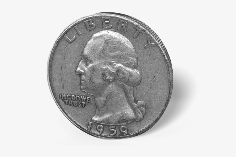 Picture Of $1 Face Value Quarters - Silver, transparent png #1465142