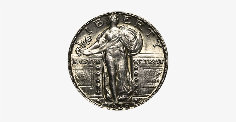 Standing Liberty Quarter - Standing Liberty Bare Breast, transparent png #1465637