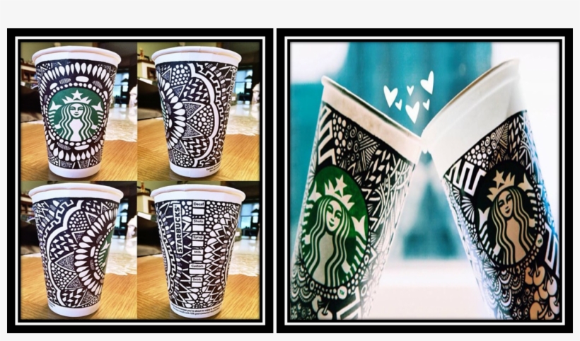 Imagine The Traffic Of 16 Million Followers Of Starbucks - Blue And White Porcelain, transparent png #1465732