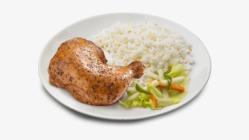 Quarter Chicken Plate - Rice And Chicken Png, transparent png #1465761