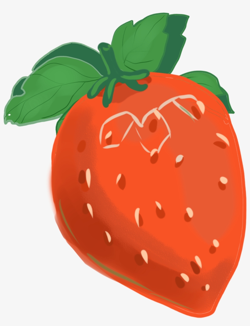 Hand Painted Cute Cartoon Strawberry Decoration Vector - Cartoon, transparent png #1465763