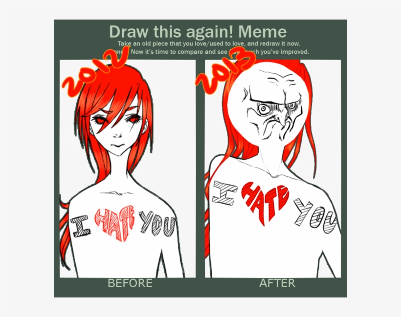 Drawn Fail Draw This Again Meme Funny - Draw This Again Meme Funny, transparent png #1466472
