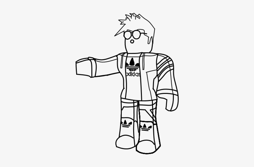 roblox clipart black and white