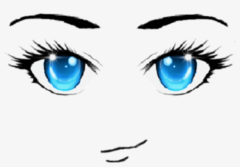 Catalog Roblox Face Anime Pictures Png Catalog Roblox - Anime Face Blue  Eyes - Free Transparent PNG Download - PNGkey