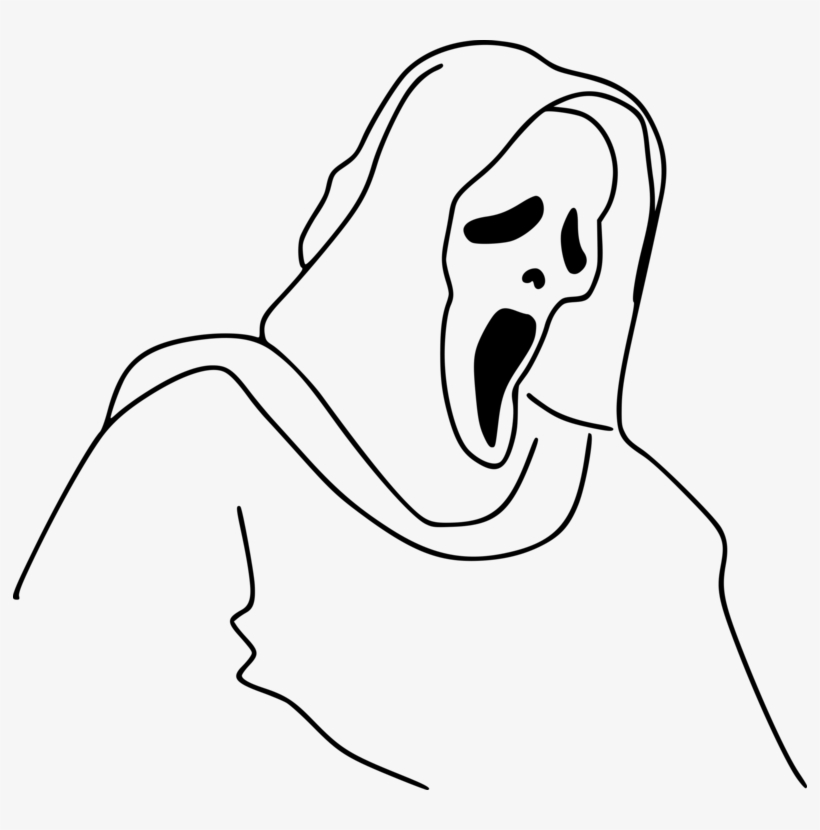 Casper Ghostface Drawing Halloween Free Commercial - Ghostface Clipart, transparent png #1466959