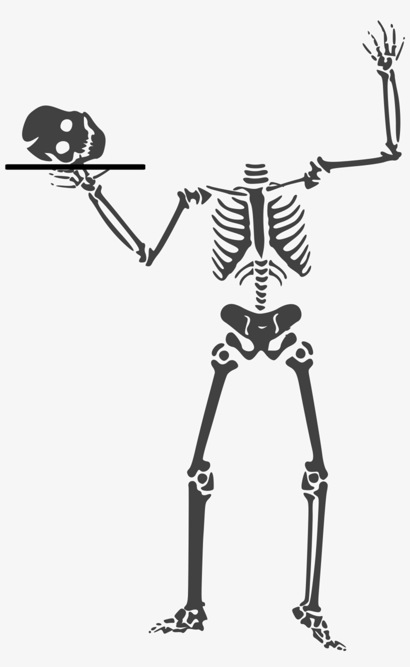 Snapchat Ghost Clipart - Halloween Skeleton, transparent png #1467023