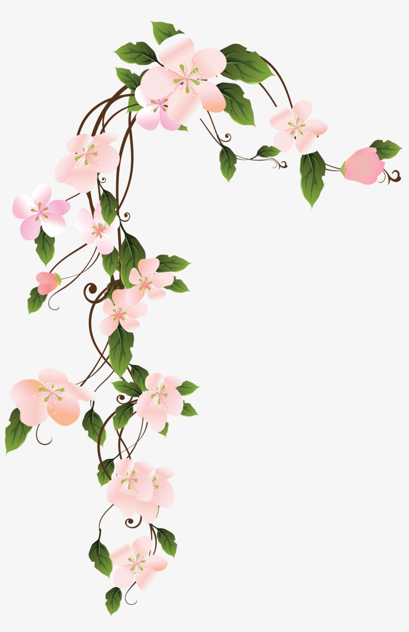 Hanging Floraw Decoration Png Clip Art Image - Hanging Flower Png, transparent png #1467279