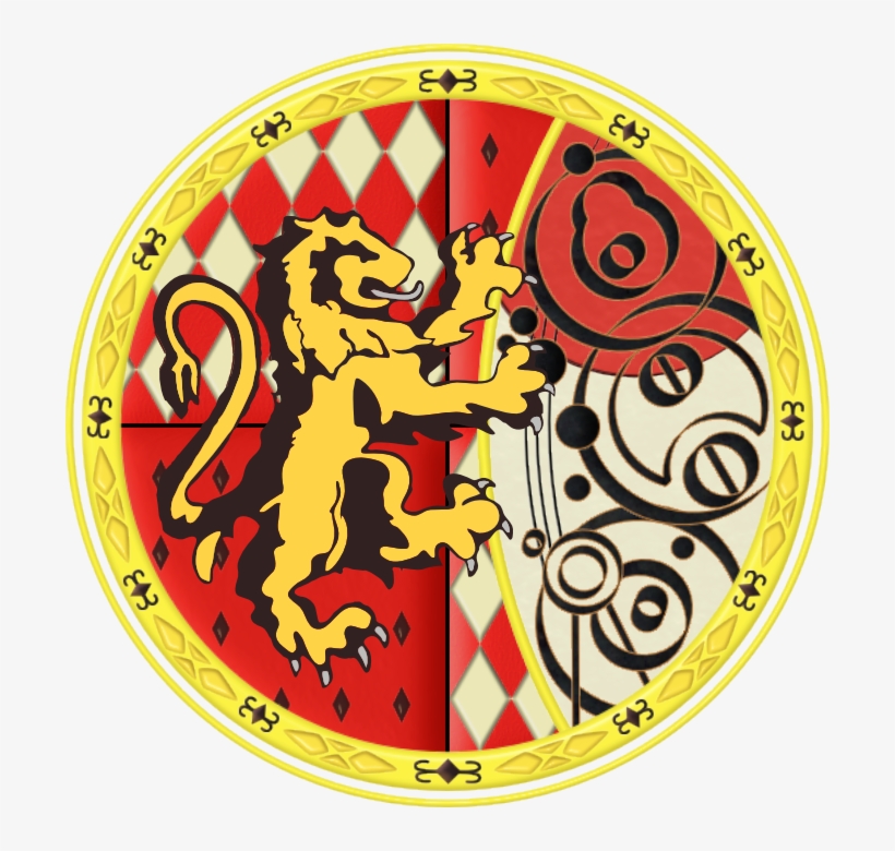 Clockwork Gallifreyan Hogwarts Crests - Gryffindor, transparent png #1467751