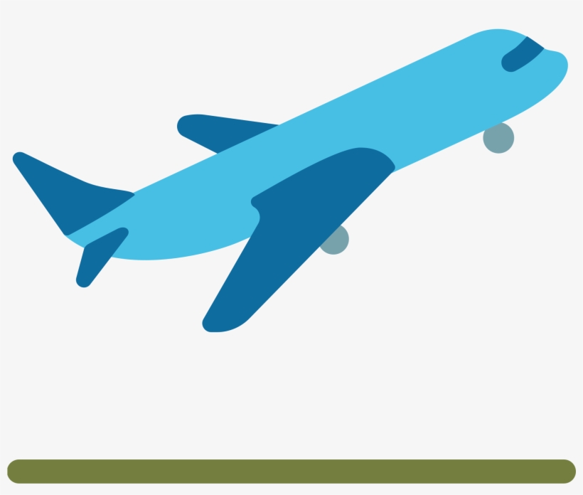 Open - Emoji Avion Despegando, transparent png #1467988