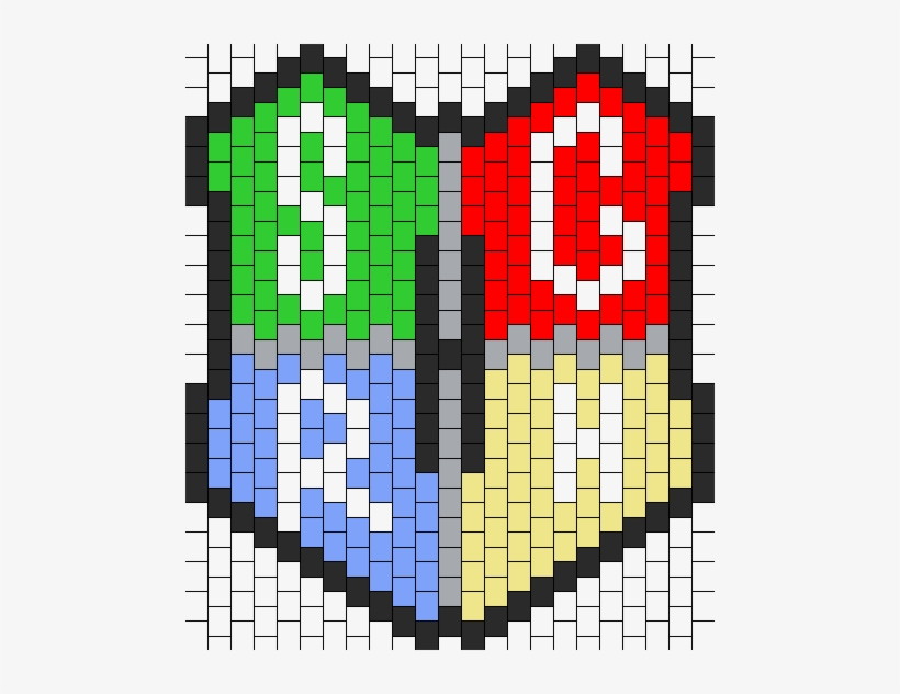 Hogwarts Crest Peyote Bead Pattern - Bead Weaving, transparent png #1468060