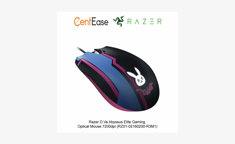 Va Abyssus Elite Gaming Optical Mouse 7200 Dpi - D Va Razer Abyssus Elite Ambidextrous, transparent png #1468092