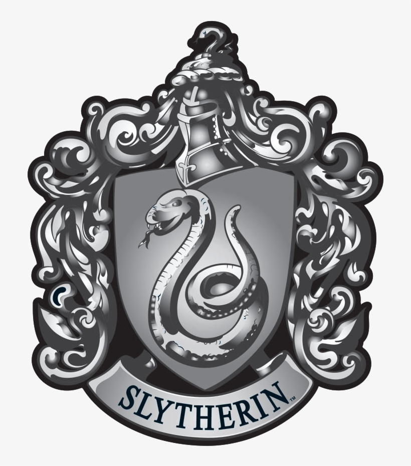 Slytherin Crest Lapel Pin - Dark Black Slytherin Crest, transparent png #1468185