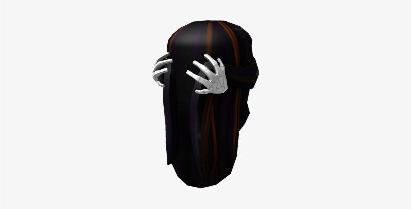 Long Dark Hair With Skeleton Hand Hair Clip Dragon Maiden Hair Roblox Free Transparent Png Download Pngkey - roblox black hair extensionstransparent