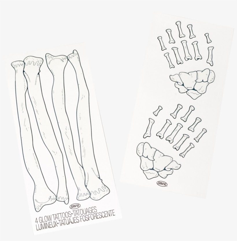 Gid Skeleton Hands Tattoo, , Large, transparent png #1468371
